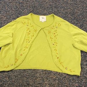 Sandra Darren Sequenced Crop cardigan sz. 16